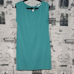 Sigrid Olsen Teal Mini Dress